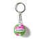 スポルディング（SPALDING）バレーボール キーチェーン ピンク×グリーン 11-009VPG