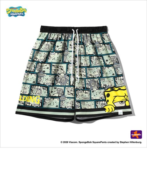 スポルディング（SPALDING）バスケットボールウェア ジュニア ショーツ スポンジボブ カートゥーン SJP26045SSP