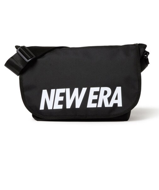 ニューエラ（NEW ERA）ショルダーバッグ プリントロゴ 黒 9L 14521318 メッセンジャーバッグ 斜め掛け