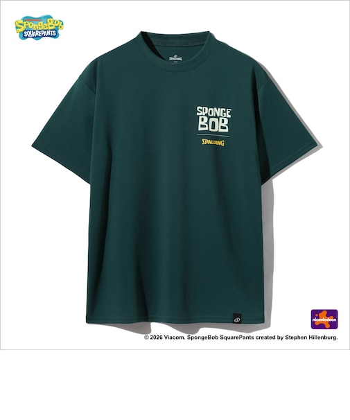 スポルディング（SPALDING）バスケットボールウェア ジュニア 半袖Tシャツ スポンジボブ カートゥーン SJT26044SSP