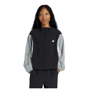 ニューバランス（new balance）ウーブンフーデッドジャケット WJ61M2MGBK