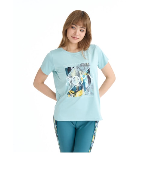 ロキシー（ROXY）フィットネス 半袖Tシャツ GLOW YOUR WAY 26SPRST261520MNT