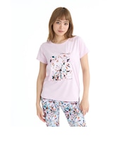 ロキシー（ROXY）フィットネス 半袖Tシャツ GLOW YOUR WAY 26SPRST261520PNK