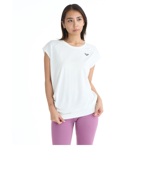 ロキシー（ROXY）フィットネス チュニック Tシャツ MY 1ST ROXY 26SPRST261532WHT