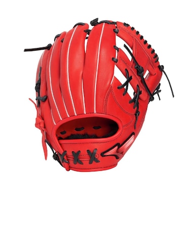 ミズノ（MIZUNO）少年軟式用グラブ オールラウンド用 野球グローブ ジュニア ウィルドライブ レッド サイズM 1AJGY34610 7009
