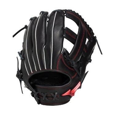 ミズノ（MIZUNO）少年軟式用グラブ オールラウンド用 野球グローブ ジュニア ウィルドライブ レッド サイズS 1AJGY34600 09