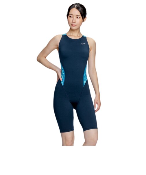 ナイキ（NIKE）水着 レディース 水泳 レッグスーツ ターコイズ M-LLサイズ 2993162-023