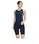 ナイキ（NIKE）水着 レディース 水泳 ジップ付きレッグスーツ ブラック×ネイビー M-LLサイズ 2993161-009