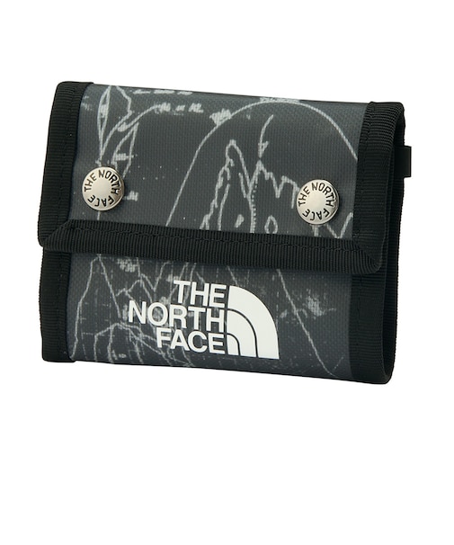 ザ・ノース・フェイス（THE NORTH FACE）財布 BCドットワレット 黒 NM82319 CP 三つ折り財布 ウォレット 小銭入れ 総柄