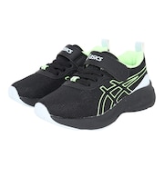 アシックス（ASICS）ジュニア スポーツシューズ スニーカー レーザービーム MP-MG-PS ブラック グリーン 1154A221.001 ランニングシュ…