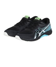 アシックス（ASICS）ジュニアスポーツシューズ スニーカー レーザービーム RK-MG ブラック ブルー 1154A222.002 ランニングシューズ