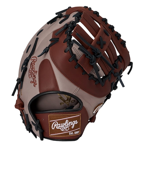 ローリングス（Rawlings）軟式用グラブ 捕手用 野球グローブ 一般 ハイパーテックCOシンクM535 GR6HTCM535-GRY/BR
