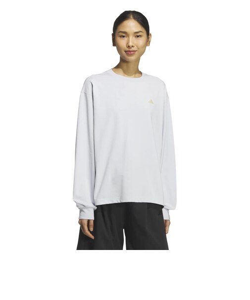 アディダス（adidas）エッセンシャルズ プラス スモール ロゴ ルーズフィット 長袖Tシャツ KS541-KF8267