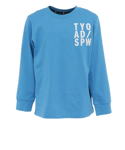アディダス（adidas）ジュニア シングルジャージー 長袖 Tシャツ TV519-KF6175