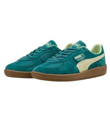 プーマ（PUMA）タウンシューズ パレルモ ヴィンテージ アップデート スニーカー グリーン 40136406 スポーツ カジュアル シューズ