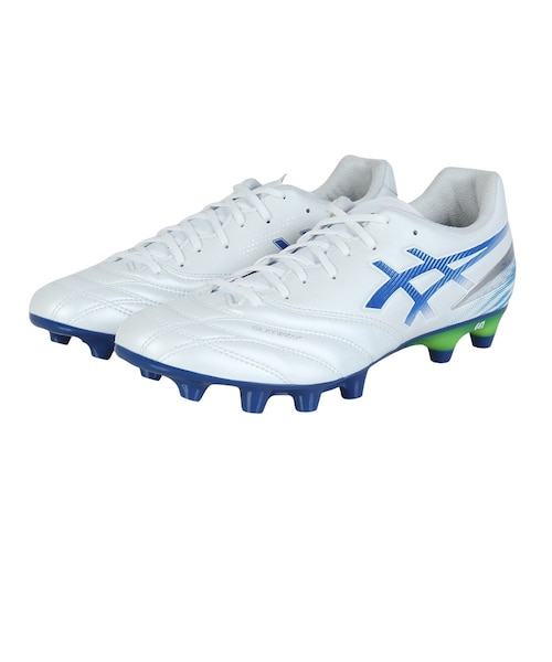 asics サッカーシューズ ホワイト/ブルー アシックス（ASICS）サッカースパイク 土・人工芝グラウンド用