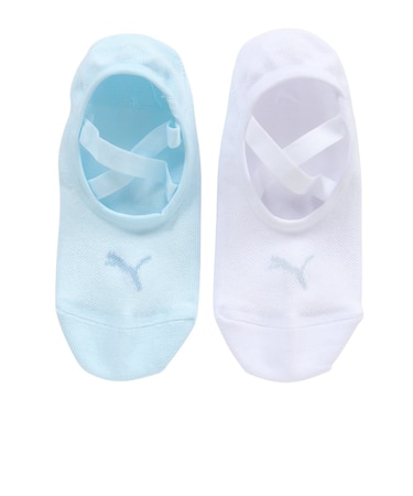 プーマ（PUMA）ヨガフットカバー 2足組 947182 02 WHT