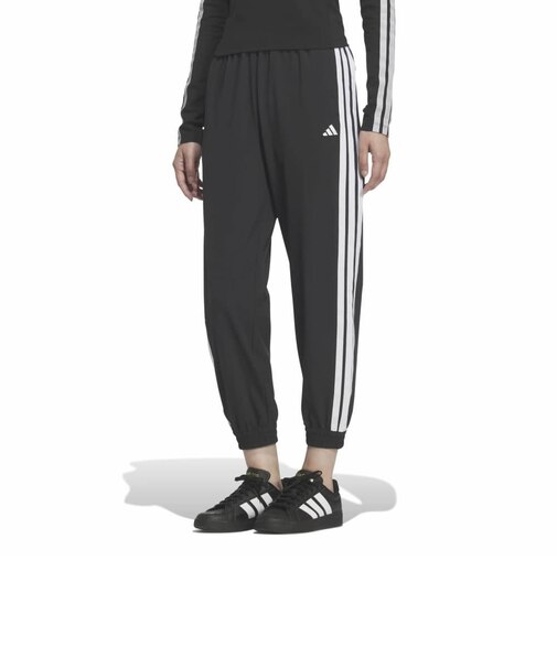 アディダス（adidas）ストレッチ プレーンウィーブ レギュラーフィット テーパードレッグ カフドヘム パンツ C2948-KQ9262