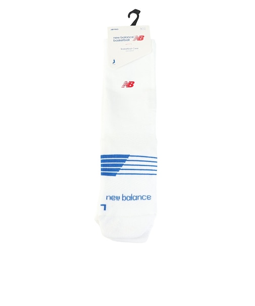 ニューバランス（new balance）バスケットボール ソックス フープスクルー AC5723IWT