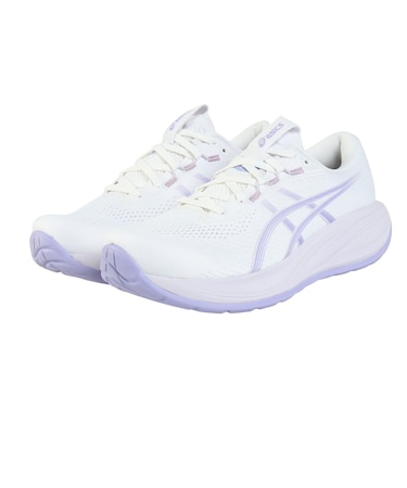 アシックス（ASICS）ランニングシューズ ジョギングシューズ ゲル キュムラス 28 ワイド ホワイト ブルー 1012B919.101 スポーツシューズ