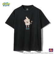 スポルディング（SPALDING）バスケットボールウェア ジュニア Tシャツ スポンジ・ボブ クラビーパティ SJT26048SBK