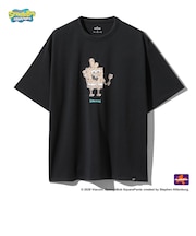 スポルディング（SPALDING）バスケットボールウェア Tシャツ スポンジ・ボブ クラビーパティ SMT26037SBK