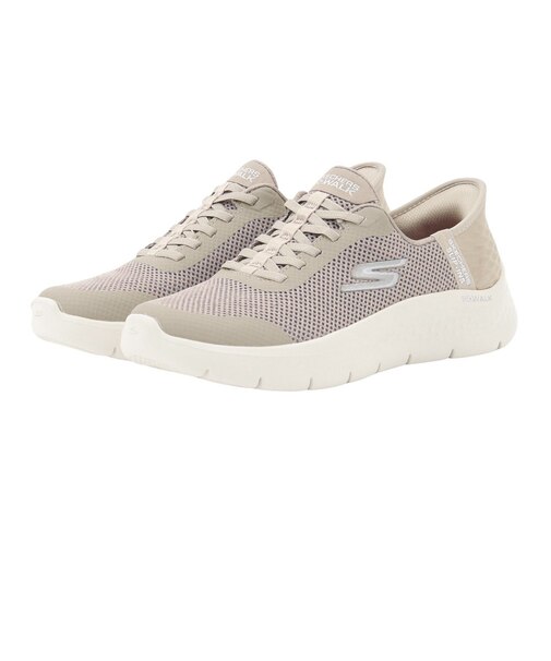 スケッチャーズ（SKECHERS）スニーカー ウォーキングシューズ スリップインズ ゴー ウォーク フレックス グランド エントリー ベージュ 124836-…