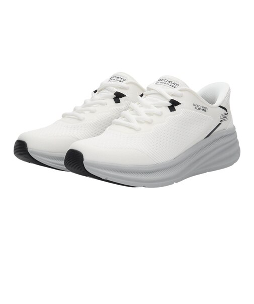 スケッチャーズ（SKECHERS）カジュアルシューズ スリップインズ ボブス スポート スキルズ ホワイト グレー 118431-WGY スニーカー スポーツ…