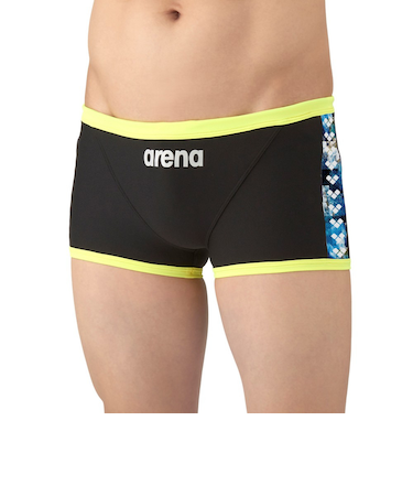 アリーナ(ARENA)競泳水着 メンズ 水泳 トレーニングスパッツ ショートレッグ SAR-4107 BK01