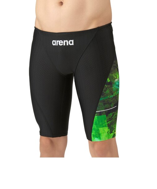 アリーナ（ARENA）競泳水着 メンズ 水泳 レーシングスパッツ ハーフレッグ WA承認モデル AS5FRC57M BKGR