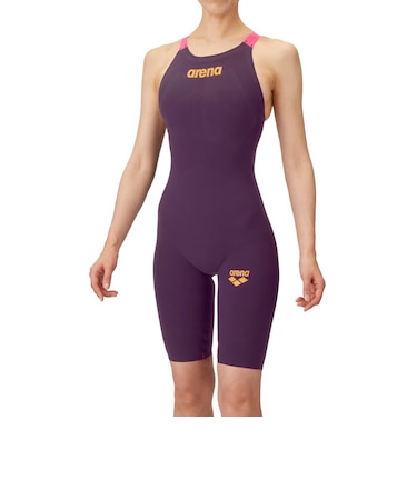 アリーナ（ARENA）競泳水着 レディース レーシングワンピーススパッツ WA承認 ピンク SS-LL AS6SRC02L PKGD オープンバック ハーフレ…