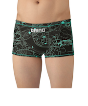 アリーナ（ARENA）競泳水着 メンズ 水泳 トレーニングスパッツ ショートレッグ AS5FWM08M BKEM