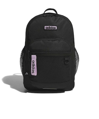 アディダス（adidas）リュック ウィメンズ バックトゥスクール バックパック リニアロゴ 黒×ピンク 32L MLY10-KE7431 デイバッグ 通勤 …
