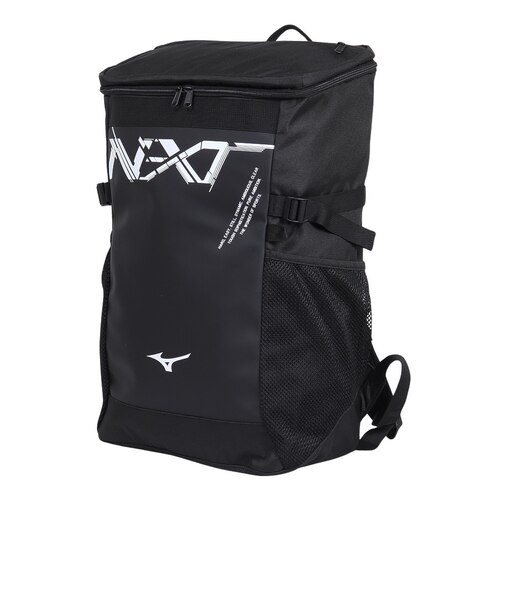 ミズノ（MIZUNO）リュック N-XT バックパック 黒×白 30L 33JDD00095 デイバッグ リュックサック ボックス型 大容量