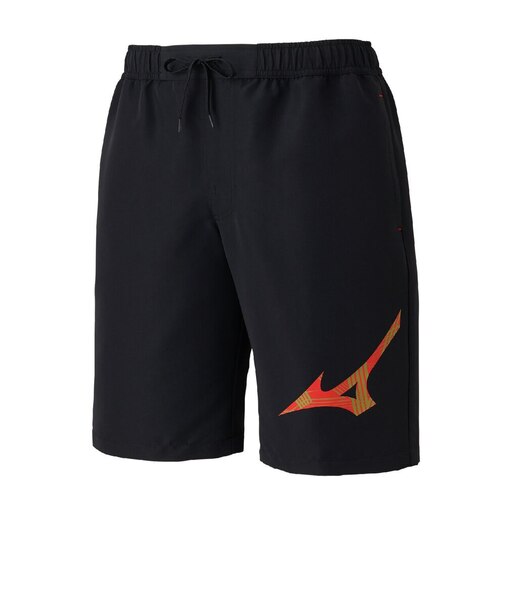 ミズノ（MIZUNO）水着 メンズ 水泳 アクアフィットネス用ウォーターショーツ インナー付 黒×赤 M-3Lサイズ N2JBD10796