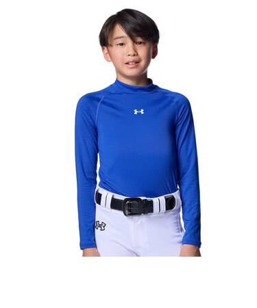 アンダーアーマー（UNDER ARMOUR）野球 アンダーシャツ ジュニア ヒートギア コンフォート フィッティド 長袖 モックネックシャツ 6012727 …