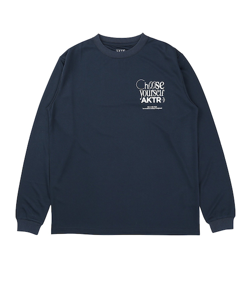 アクター（AKTR）バスケットボールウェア FEEL FREE 長袖Tシャツ 124-045005 NV