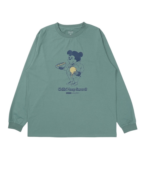 アクター（AKTR）バスケットボールウェア C.H.S NICK 長袖Tシャツ 225-102005-GR