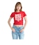 ロキシー（ROXY）ROXY WITH HEART TINY TEE Tシャツ チビT 丈短め 26SPRST261086RED
