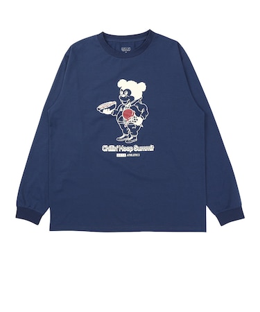 アクター（AKTR）バスケットボールウェア チャンキーニック フィット SP ロングスリーブTシャツ 225-102005-NV