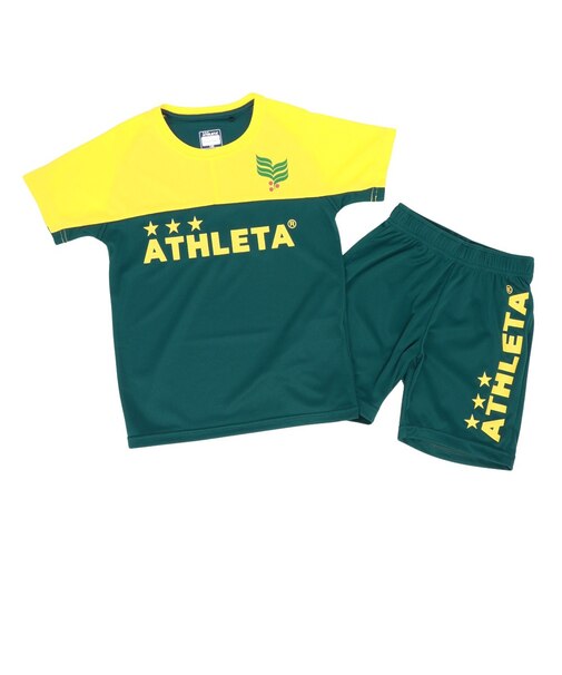 アスレタ（ATHLETA）サッカー フットサルウェア ジュニア プラクティス 上下セット XE-2514J DGR/YEL