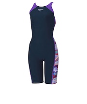 スピード(SPEEDO)競泳水着 レディース 水泳 ワーディングストライプスターンズパズルミニオープンバッグニースキン STW12607 RE
