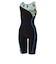スピード（SPEEDO）フィットネス水着 レディース 水泳 パズルルースンニースキン 青 ブルー M-LLサイズ SFW12611 BL