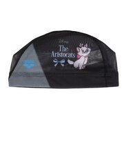 アリーナ（ARENA）スイムキャップ 水泳 メッシュキャップ 昇華プリント 黒×青 S-Lサイズ AS6SSC82U BKBL ディズニー おしゃれキャット