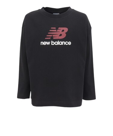 ニューバランス（new balance）スタックドロゴ ロングスリーブTシャツ YT61I4O0BK