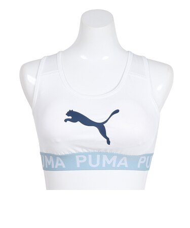 プーマ（PUMA）TAD ベーシックミッドサポート スポーツブラトップ 528936 02 WHT