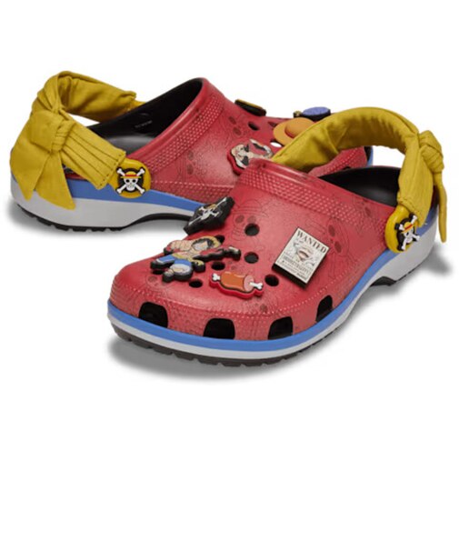 クロックス（crocs）サンダル ONE PIECE ルフィ クラシック クロッグ レッド イエロー 212125-90H カジュアル シューズ