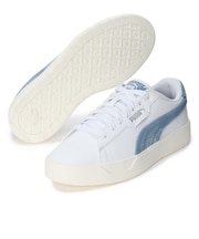 プーマ（PUMA）スニーカー スポーツシューズ スマッシュ ベル デニム ホワイト ブルー 40740101 カジュアル シューズ スポーツ