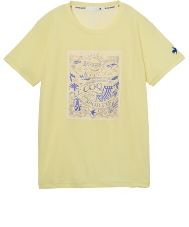 ルコックスポルティフ（lecoqsportif）接触冷感ポリエチレン半袖Tシャツ LT6SHT06L YL00