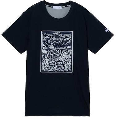 ルコックスポルティフ（lecoqsportif）接触冷感ポリエチレン半袖Tシャツ LT6SHT06L NV00